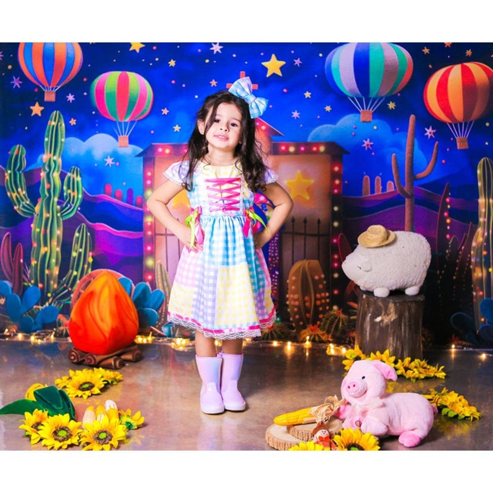 Vestido Junino Luxo Candy