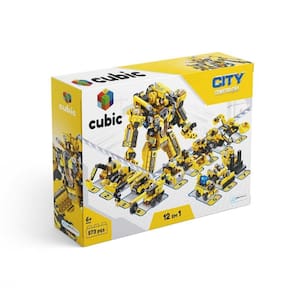 Blocos de Montar Modelo Construção 12 em 1 com 573 Peças Indicado para +6 Anos Multikids - BR1093
