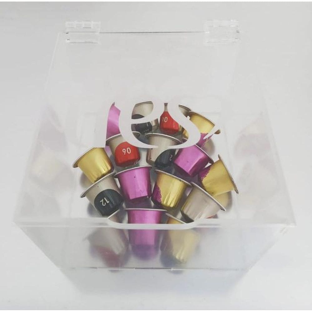 Porta Cápsulas Acrílico Cozinha Escritório Café