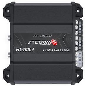 Módulo Amplificador Digital Stetsom Hl400.4 4 Canais 400W RMS 2 Ohms