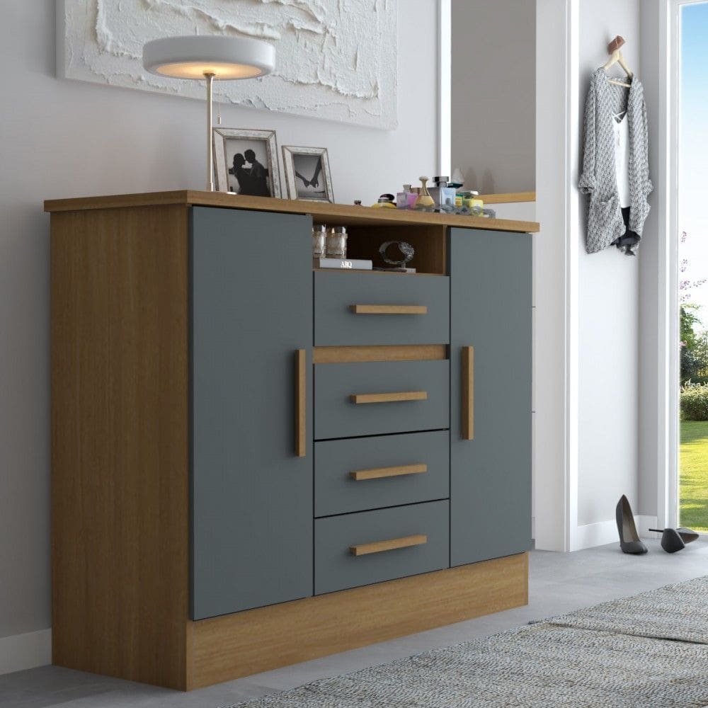 Cômoda Canadá 2 Portas 4 Gavetas - Panorama Móveis