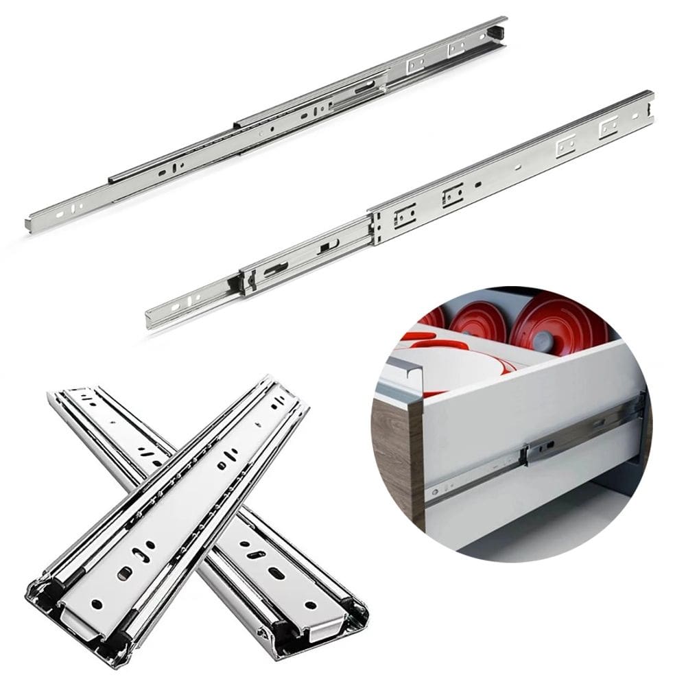 Corrediça Telescópica Light MetalNox 400mm 2 Pares