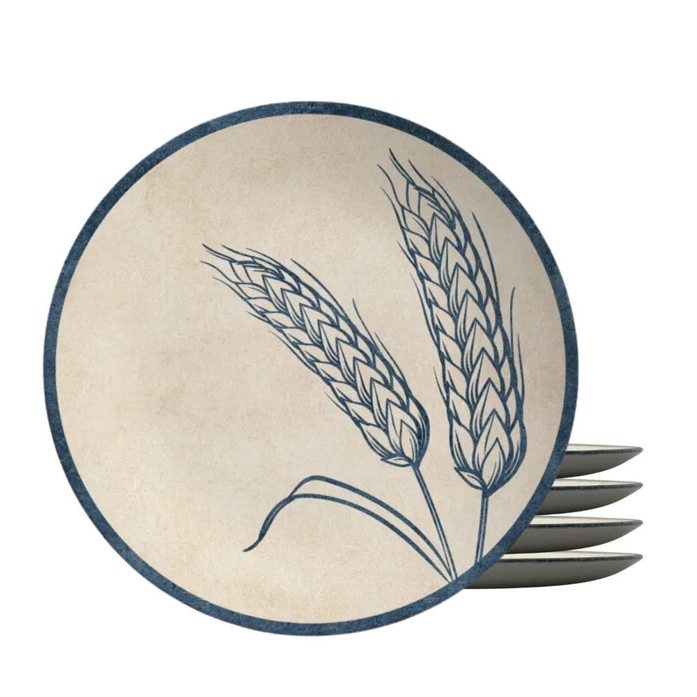 Jogo Pratos Sobremesa Cerâmica 4Pc 20Cm Coup Spices Alleanza