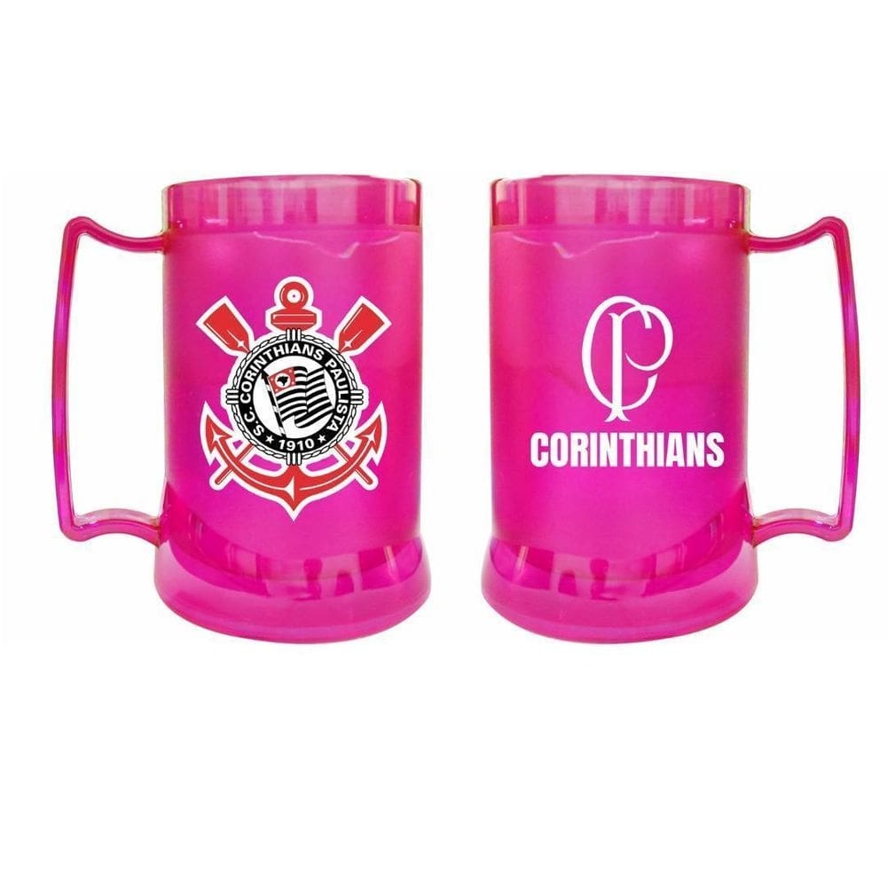 Caneca De Gel Corinthians Rosa Timão
