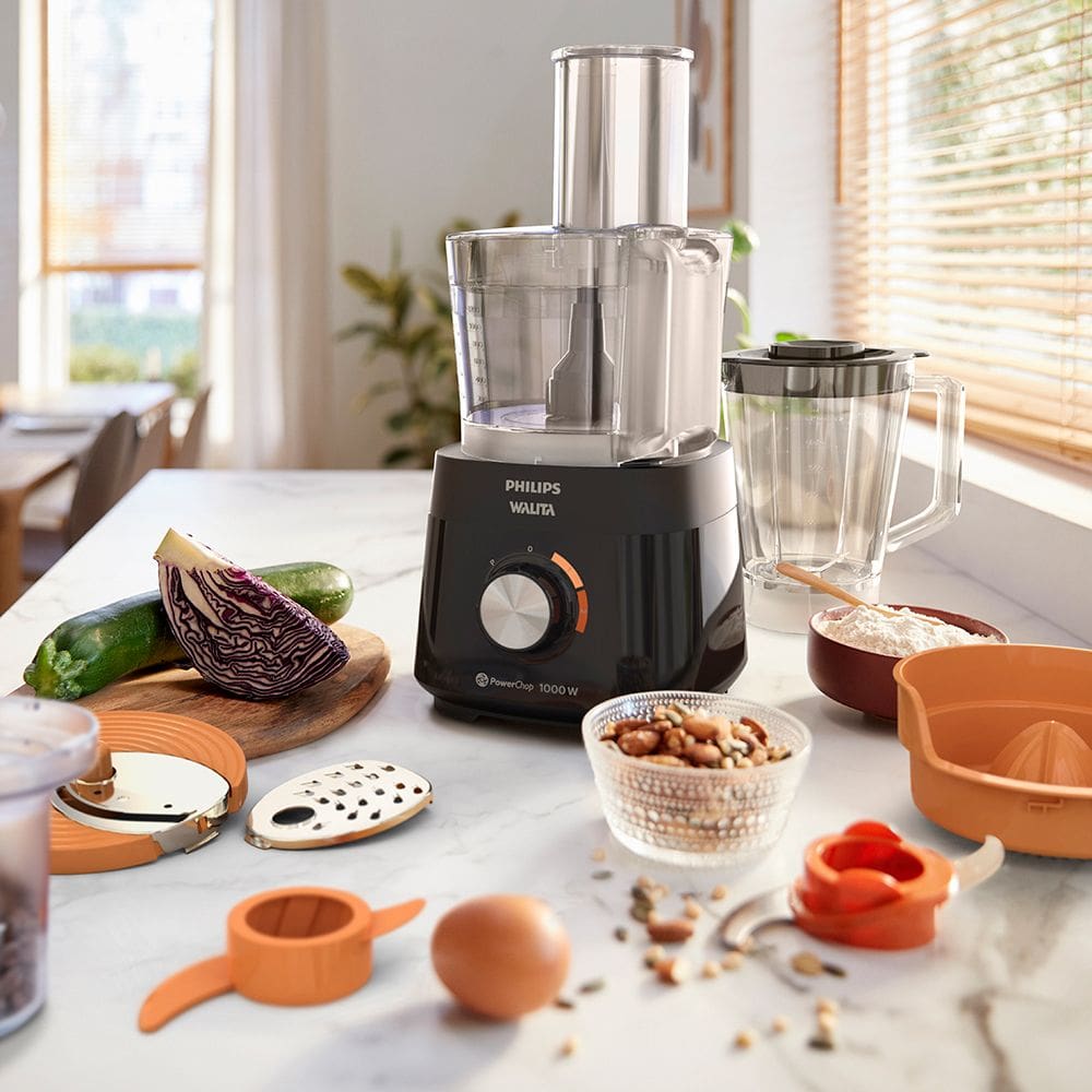 Multiprocessador PowerChop 1000 Philips Walita Preto | Ponto