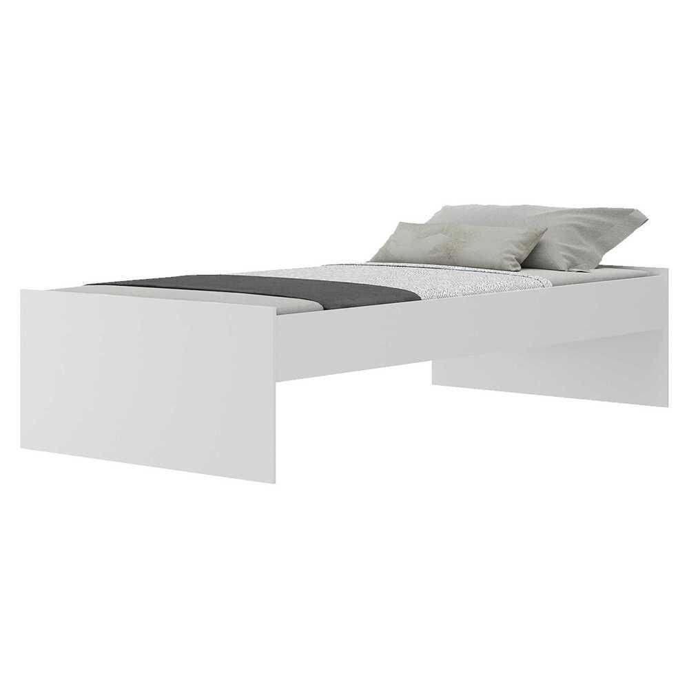 Cama De Solteiro C/ Colchão Dublin Multimóveis Mp4039 Branca
