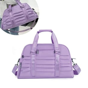 Bolsa mala viagem feminina academia esportes treino lilas