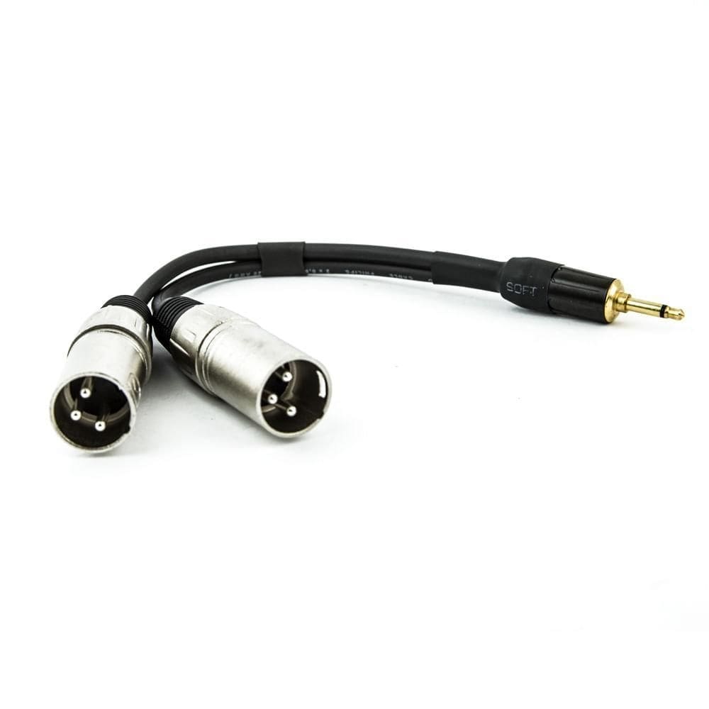 Cabo p2 mono para 2 xlr macho 20 cm