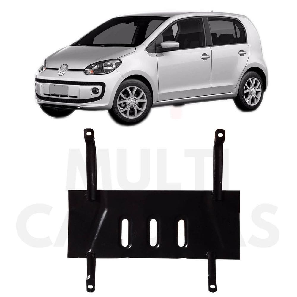Protetor de carter vw up - chapa de aço - preto