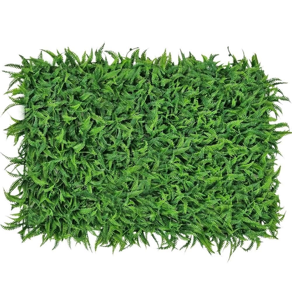 Placa samambaia e buchinho artificial 60x40 muro inglês