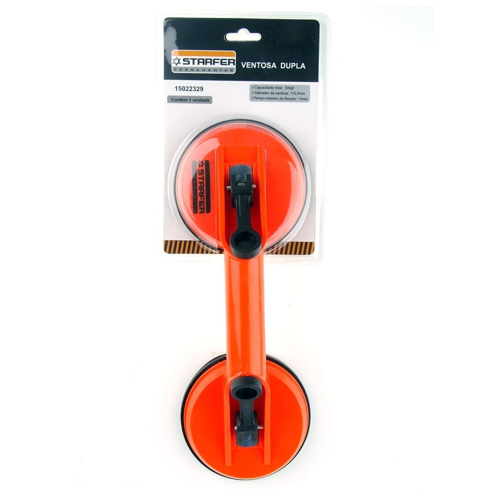 Kit 2 unidades Ventosa Dupla Capacidade 50 Kg Starfer