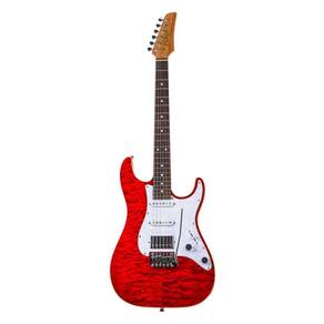 Guitarra Seizi Katana Musashi Plus Hss Rw Quilted Ruby Red