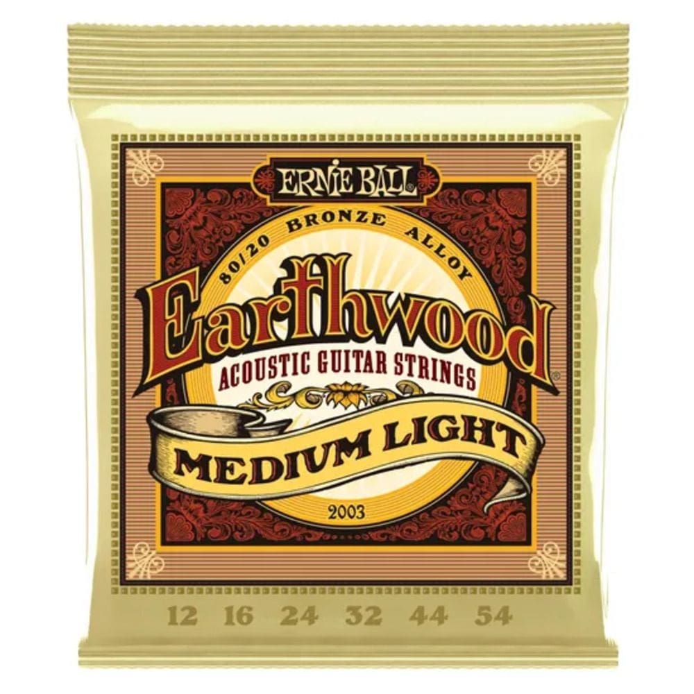 Encordoamento para Violão AÇO .012 Médio Leve Earthwood 2003 Ernie BALL