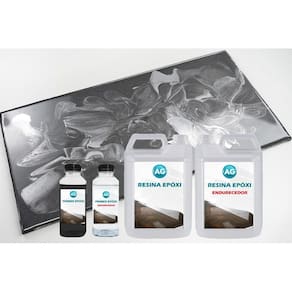Kit porcelanato liquido metálico cinza cetim / prata
