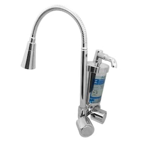 Torneira filtro tubo gourmet com copo abs c40 parede