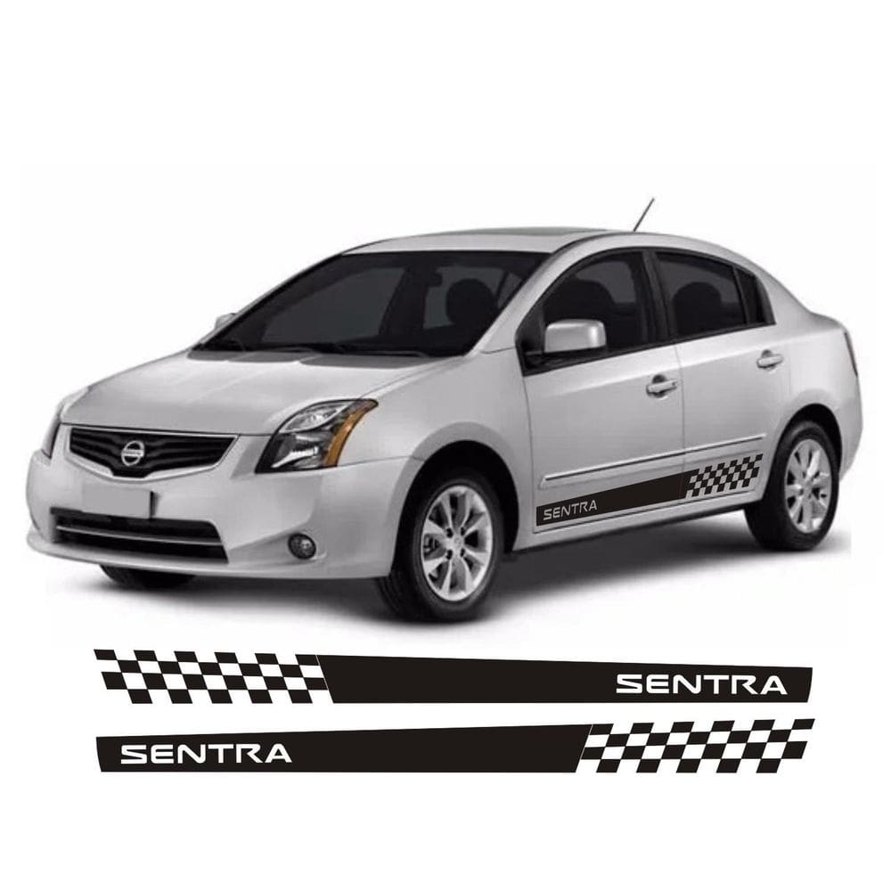 Adesivo lateral para sentra g1 faixa se1 colante nissan fita