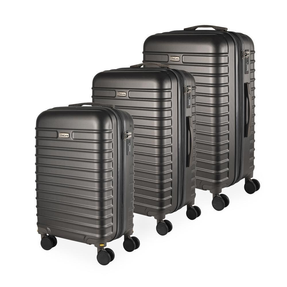 Conjunto 3 Malas 35Kg + 23Kg + 10Kg Expansível Grafite Fan