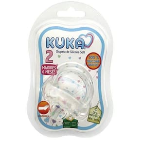 Chupeta De Silicone Soft Orto Cristal Tam-2