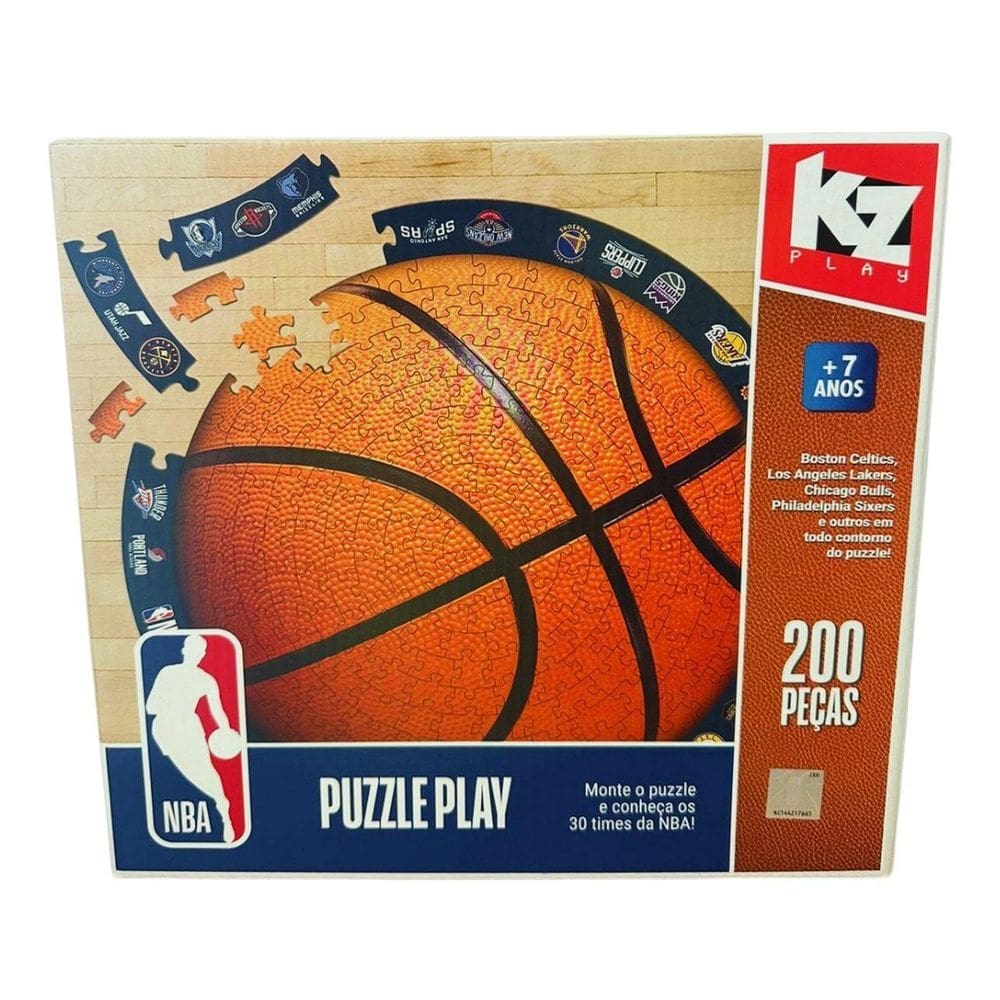 Quebra Cabeça Puzzletimes Da Nba 200 Peças - Elka 1258