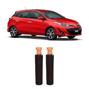 Par batente + guarda pó traseiro yaris hatch 2018 2019 2020