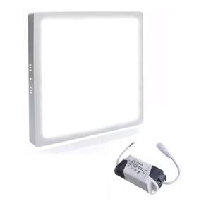 Painel Plafon Led 12W Sobrepor Quadrado 6500K