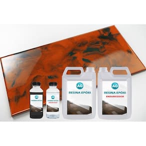 Kit porcelanato liquido metálico vermelho bronze / verde