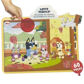 Quebra Cabeça Bluey Lente Mágica 60 Peças - Elka 1252