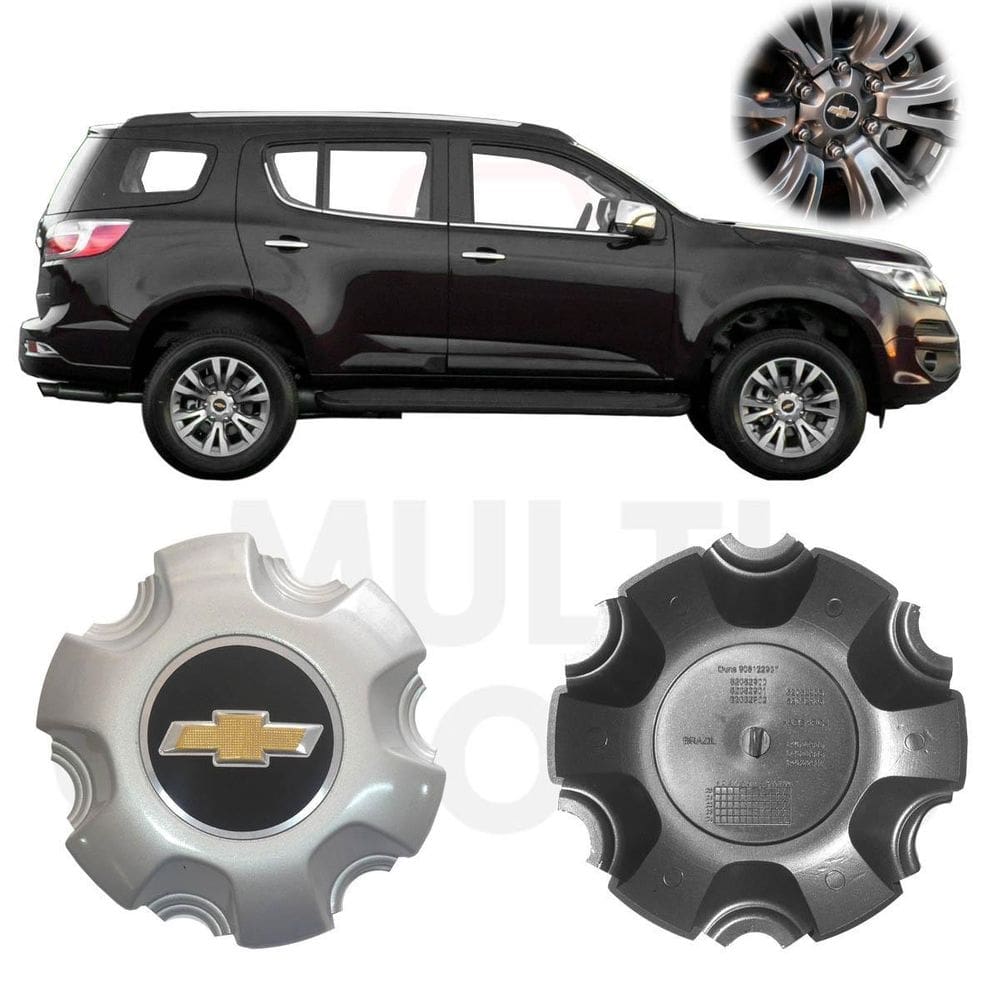 Calota centro roda trailblazer 2017 2019 2020 prata