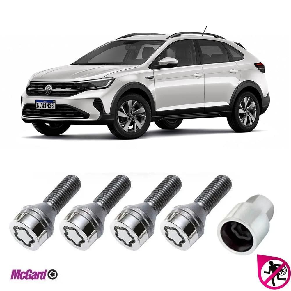 Kit parafuso trava antifurto roda vw nivus