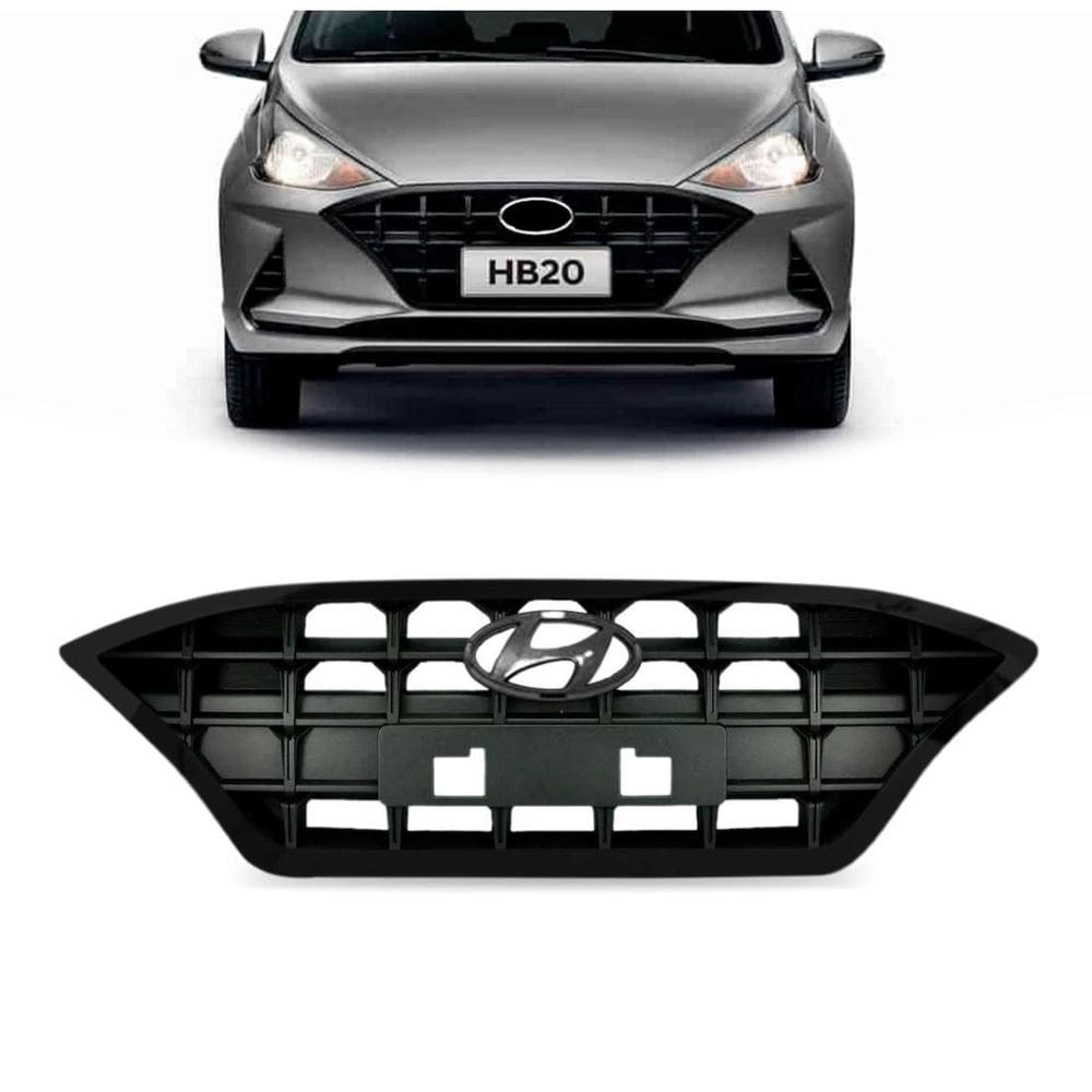 Grade hyundai hb20 2021 2022 moldura friso black piano