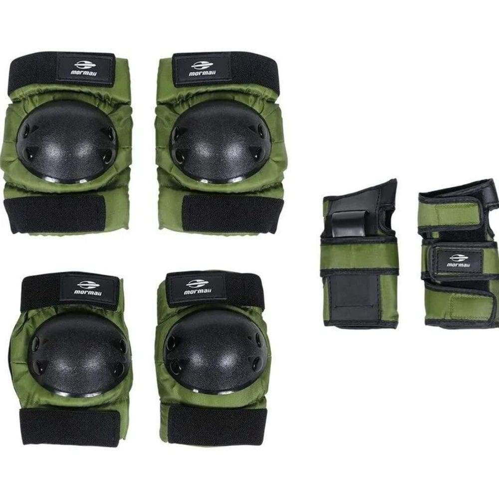 Kit Proteção Ajustável para Skate Bicicleta Patins Tamanho P M G Mormaii