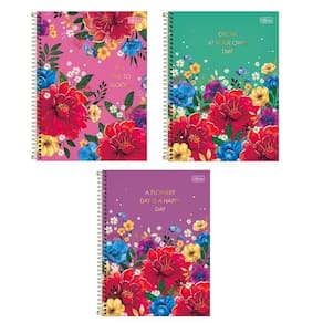 Caderno espiral capa dura le vanille 160 folhas 10mat grande