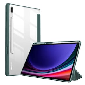Capa acrílico slot caneta para galaxy tab s9 plus 12.4 2023