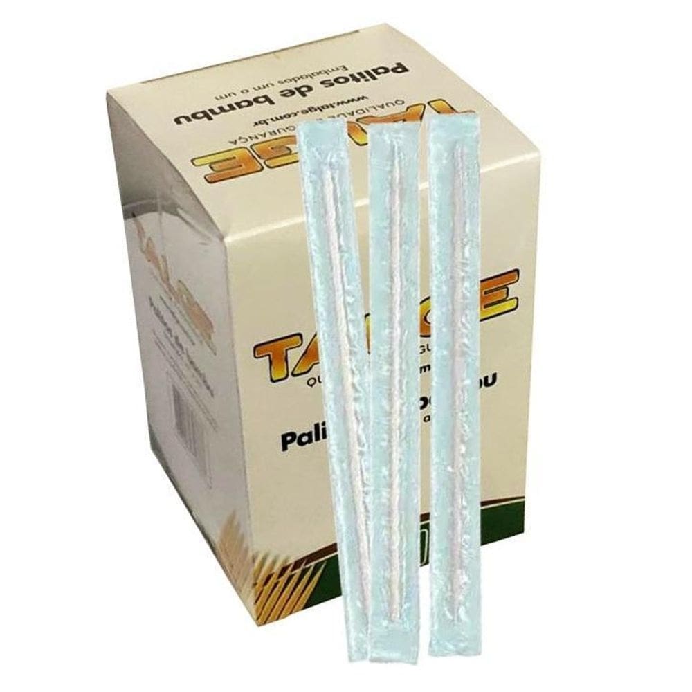 2.000 palito de dente em sachê embalado um a um talge 1cx