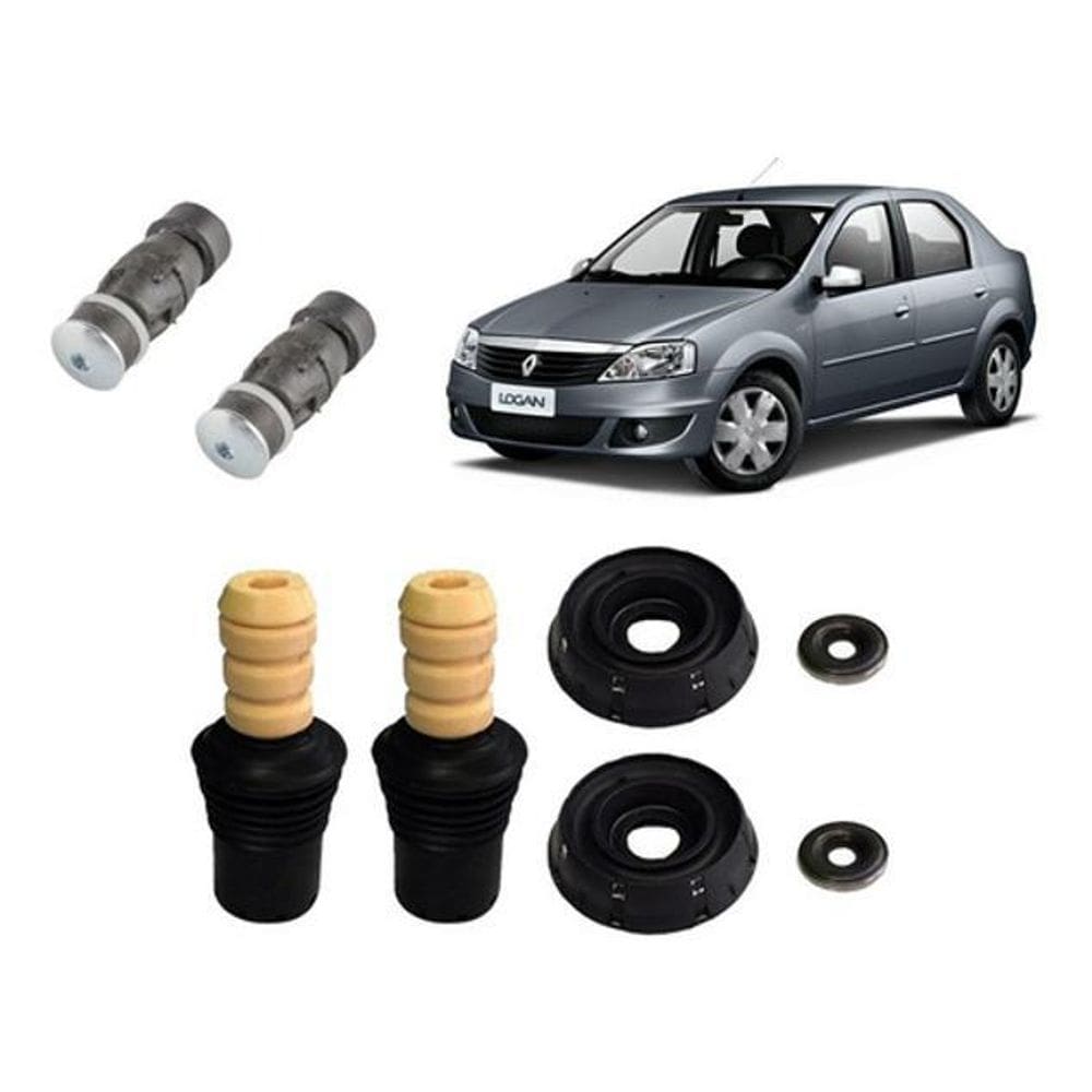 Par kit da suspensão dianteira renault logan 2011 2012 2013