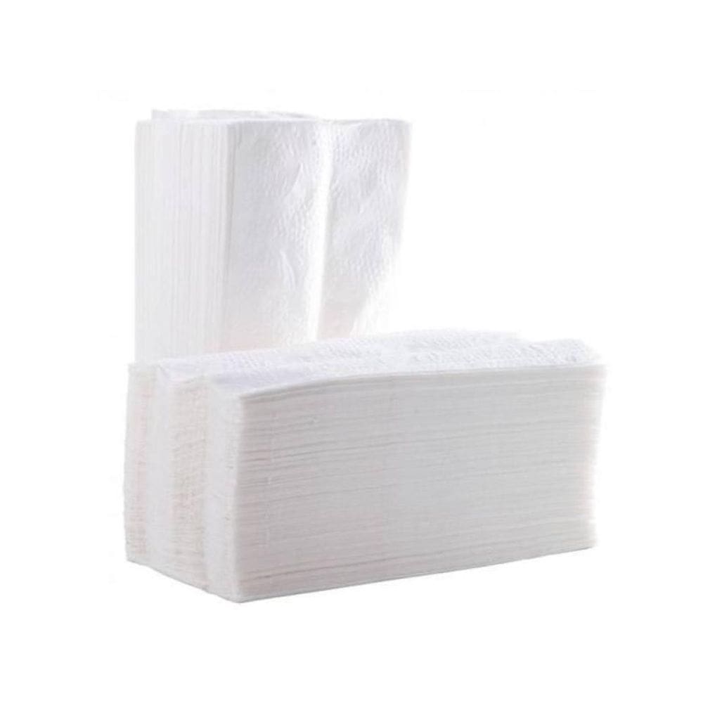Folha papel toalha interfolhado 100% celulose. c/1000