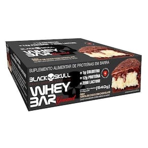 Whey Bar Gourmet Caixa 12 Unid. 45G - Black Skull