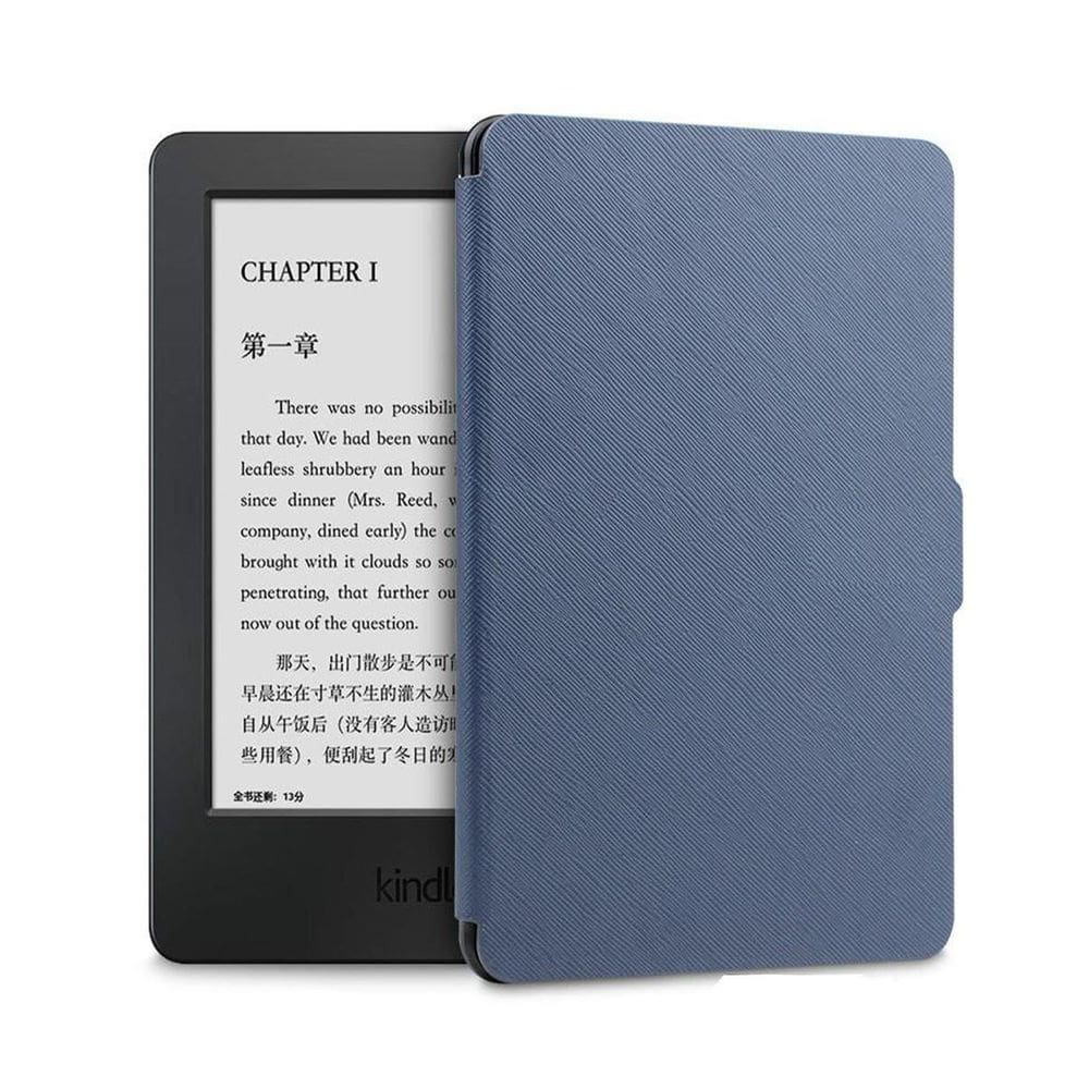 Capa couro sintético magnética auto sleep kindle paperwhite