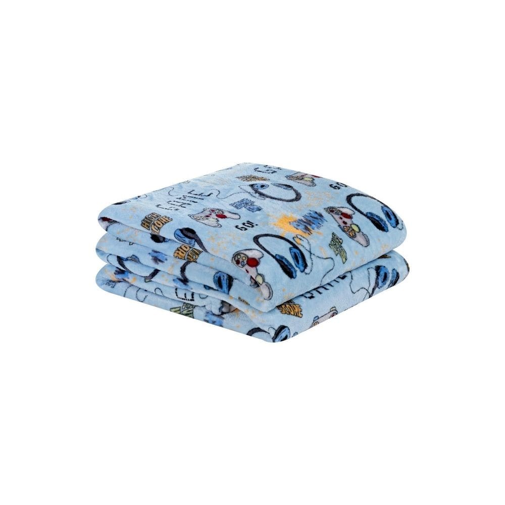 Manta felpuda coberta kids soft solteiro infantil de game