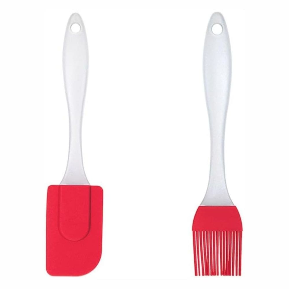 Kit Pincel E Espátula de Silicone Western 1894 Vermelho