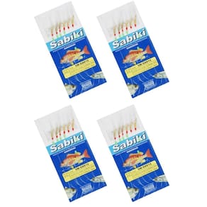 Kit 4 isca sabiki artificial com 06 anzois n 12 artpesca