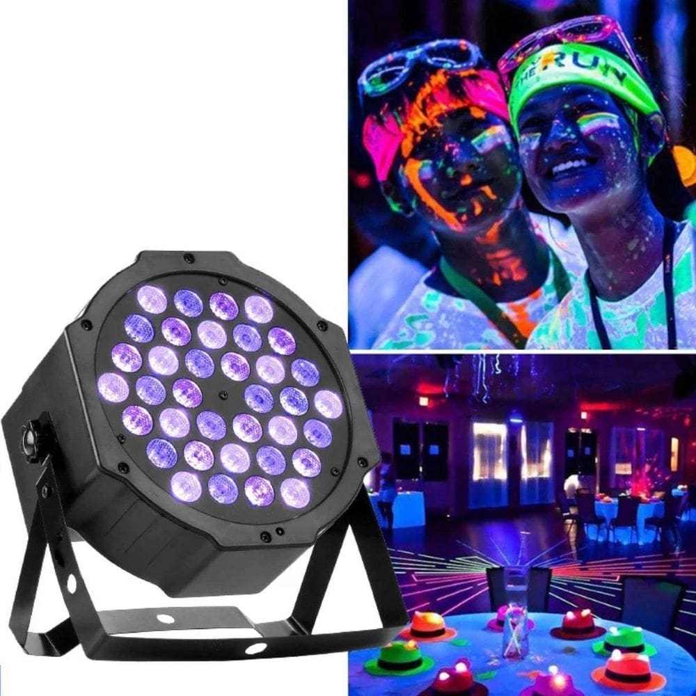 Refletor Canhão 36 Led Espelhado Para Festas