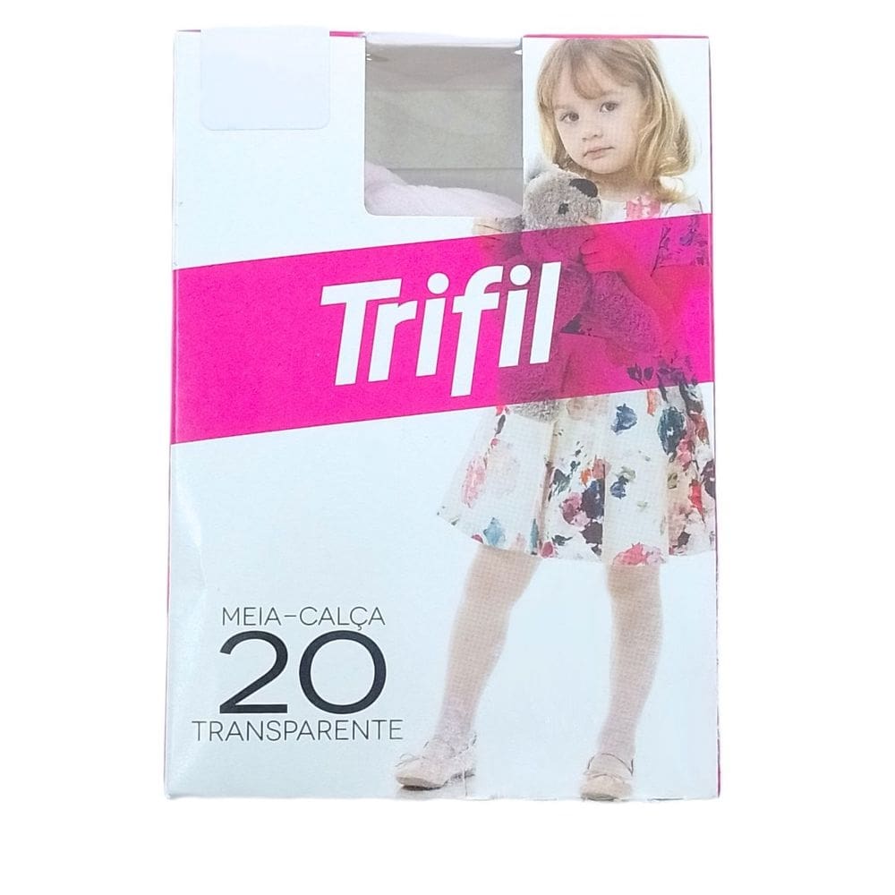 Meia Calça Infantil Menina Fio 20 Transparente Trifil W06891