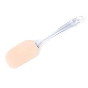 2 Peças - Espátula Silicone Cabo Acrílico Para Massas - Rosa