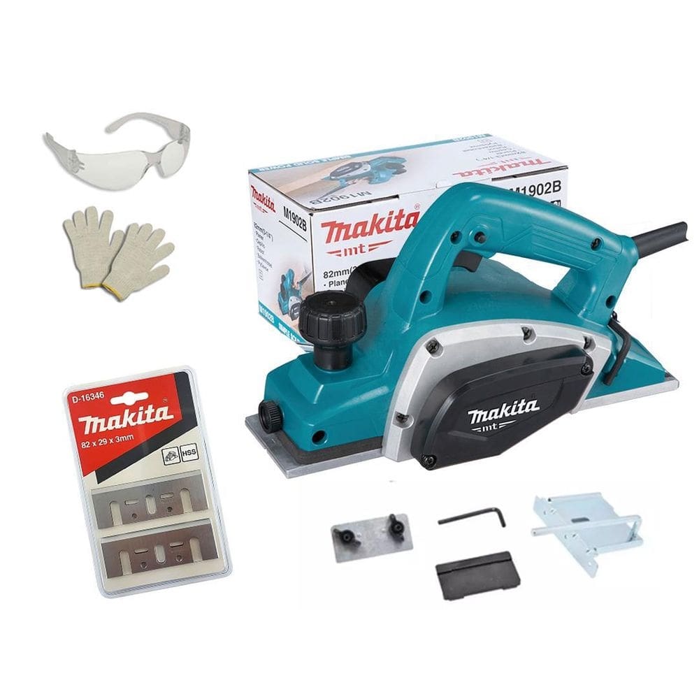 Plaina elétrica manual makita mt m1902b prof 82mm 580w 220v