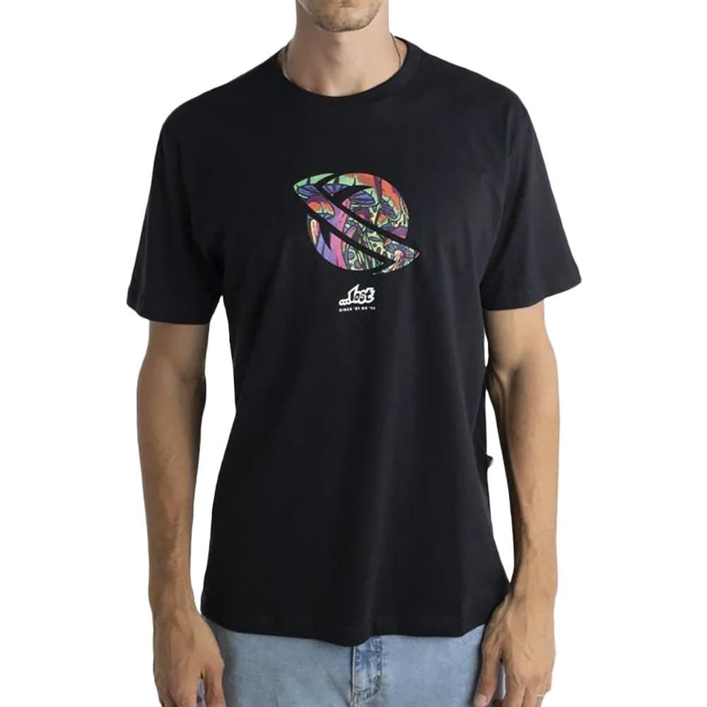 Camiseta Lost Mushroom Saturn SM24 Masculina Preto