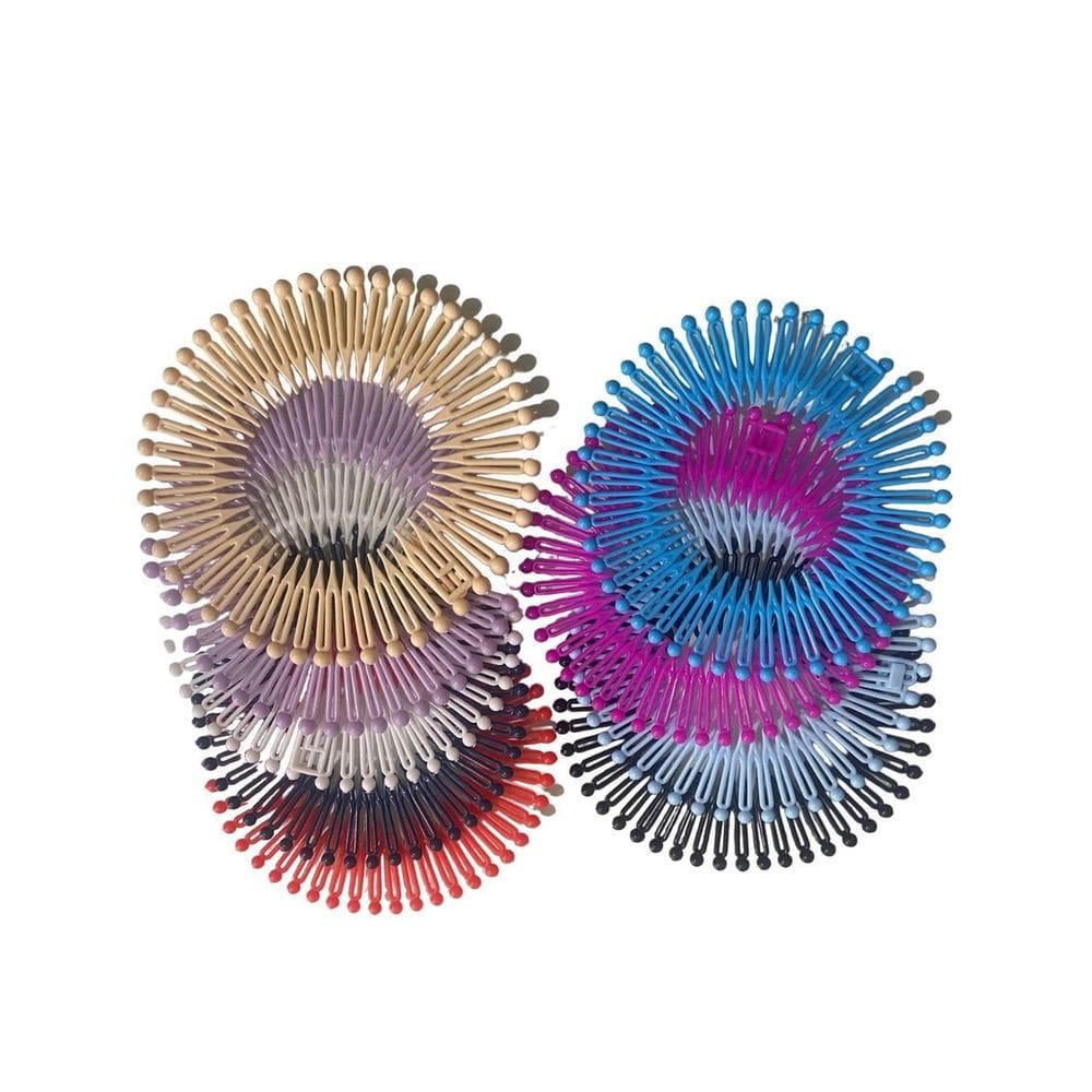 Kit 10 tiaras bell colorido acessório penteado cabelo 12cm