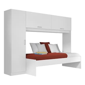 Cama Solteiro Com Colchão Incluso E Guarda-roupas/roupeiro Multimóveis Branca