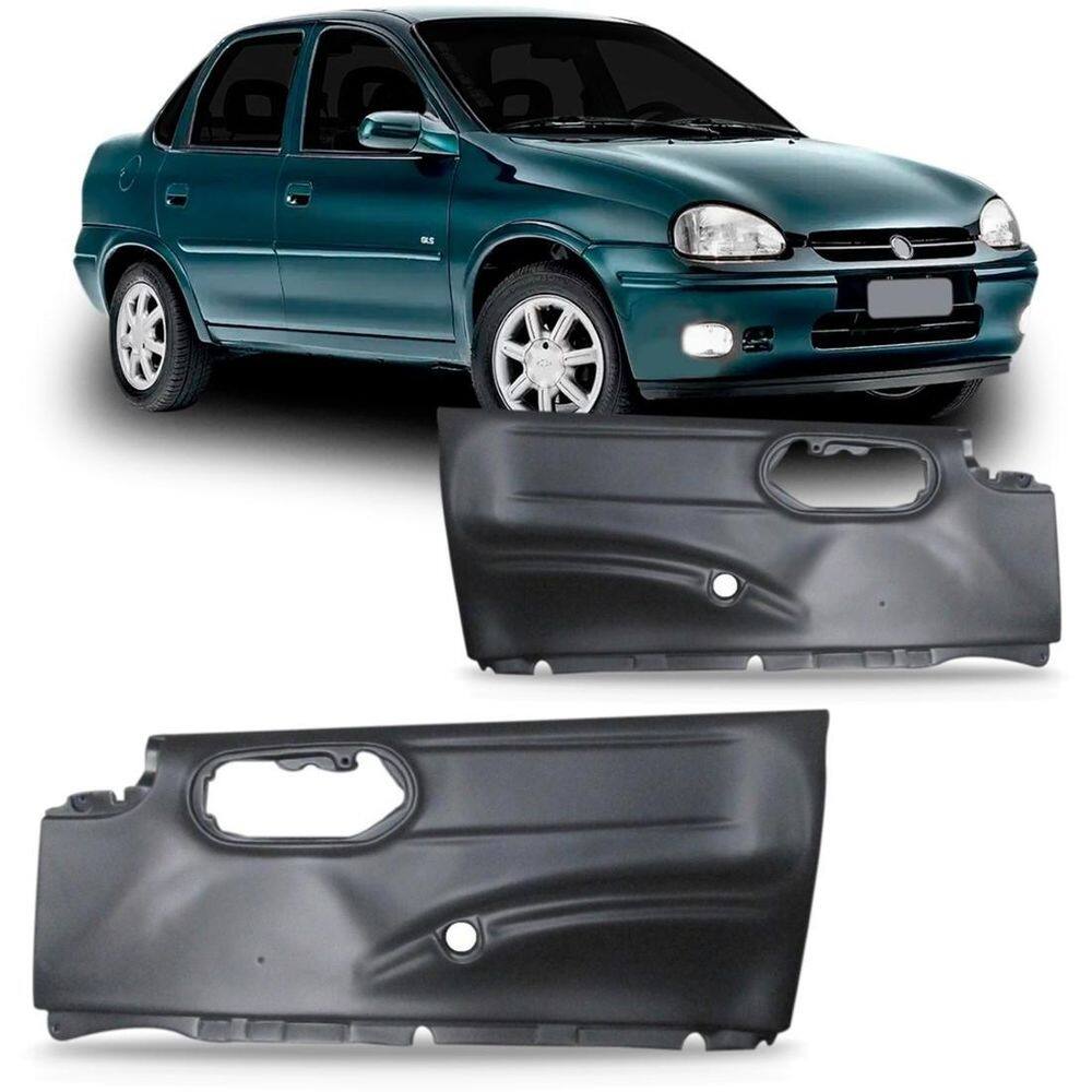Par forro porta dianteiro hatch 1996 a 2002 4 portas cinza