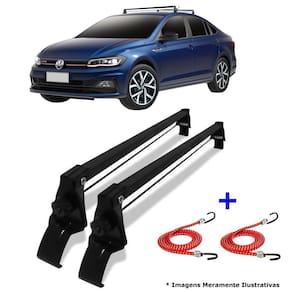 Rack de teto novo virtus 2018 e 2022 + 2 elástico carga